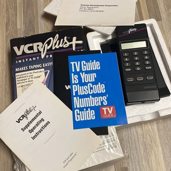 Vintage VCR Plus+ Instant Programmer Gemstar New & Complete Unused Old new stock - Picture 7 of 7